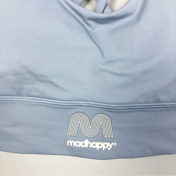 LULULEMON x MADHAPPY | Energy Longline Bra Light Blue Collab Women’s Size 4 - Picture 8 of 14